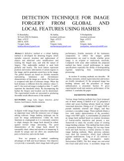 DETECTION TECHNIQUE FOR IMAGE FORGERY FROM GLOBAL