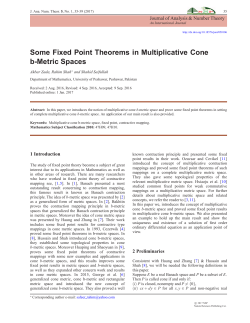 Some Fixed Point Theorems in Multiplicative Cone b