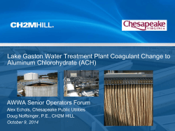 Lake Gaston Water Treatment Plant Membrane Life