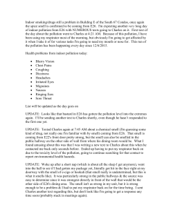 Indoor smoking/drugs still a problem in Building E of the South 67