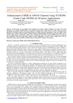 Enhancement of BER in AWGN Channel Using