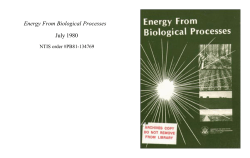 Energy From Biological Processes