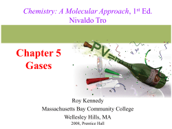 Chapter 5 Gases