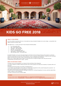 KIDS GO FREE 2018 - Virgin Limited Edition
