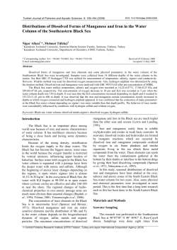 Distributions of Dissolved Forms of Manganese and Iron in the