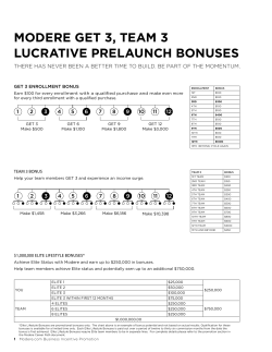 modere get 3, team 3 lucrative prelaunch bonuses