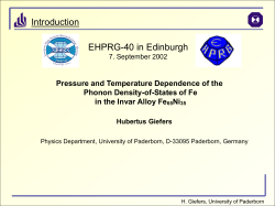 Phononen in Fe65Ni35 Temperatur