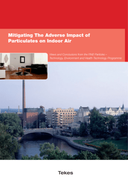 Mitigating The Adverse Impact of Particulates on Indoor Air