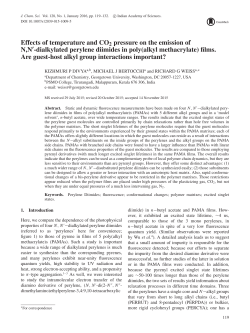 Effects of temperature and CO2 pressure on the emission of N,N