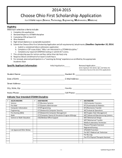 Choose Ohio First Scholarship Application