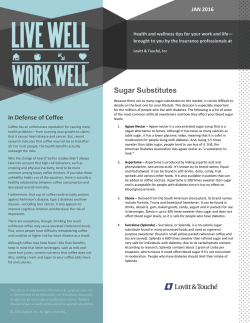 Sugar Substitutes