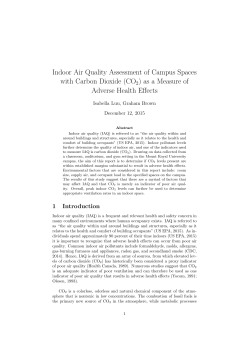 Indoor Air Quality Assessment of Campus Spaces with