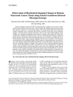 Observation of Biochemical Imaging Changes in Human Pancreatic