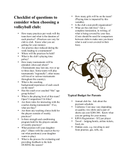 Checklist of questions to consider when choosing a