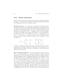 IV.3 Matrix Reduction - Duke Computer Science