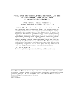 piggy-back exporting, intermediation, and the distributional gains