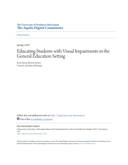 Educating Students with Visual Impairments in the General