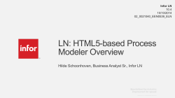 HTML5 based Process Modeler