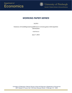 16/014 Existence of trembling hand equilibrium in revision games