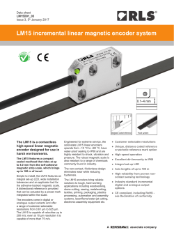 LM15 incremental linear magnetic encoder system