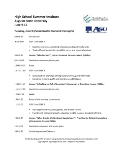 High School Summer Institute