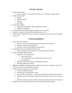 2011-2012 - Team Goals 1. Facilitate Team Growth a. Right our