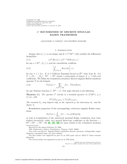 Lp BOUNDEDNESS OF DISCRETE SINGULAR RADON