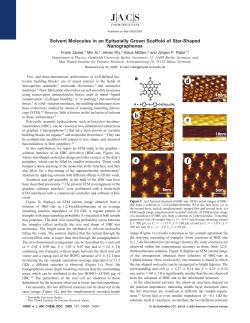 Solvent Molecules in an Epitaxially Grown Scaffold of Star