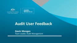 Audit User Feedback