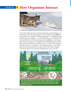 4 How Organisms Interact