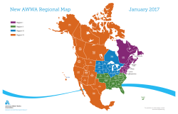 AWWA Regions and Sections Map