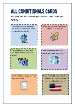 imagine the following situations, what would you do?