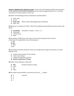 c) Give chemical formulas for the following polyatomic ions: [2]