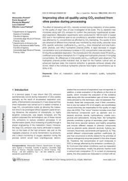 Improving olive oil quality using CO2 evolved from olive pastes