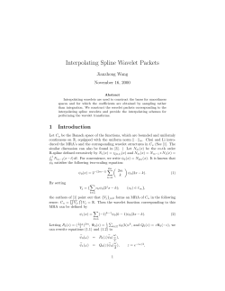 Interpolating Spline Wavelet Packets