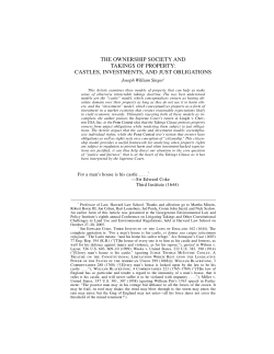 the ownership society and takings of property