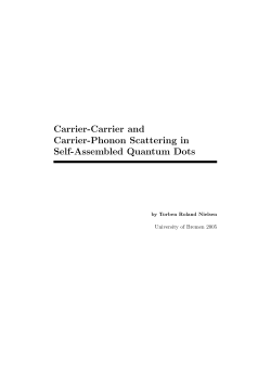 Carrier-Carrier and Carrier-Phonon Scattering in Self