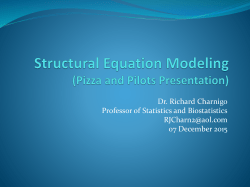 Structural Equation Modeling