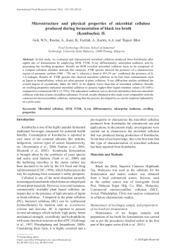 Microstructure and physical properties of microbial cellulose