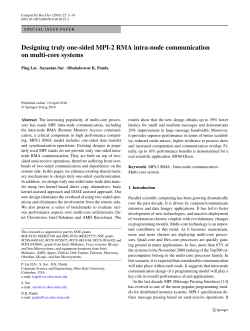 Designing truly one-sided MPI-2 RMA intra-node