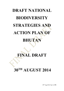 NBC_NBSAP draft_30th August 2014 - Ministry Of Agriculture And