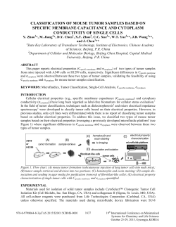 classification of mouse tumor samples based on specific membrane