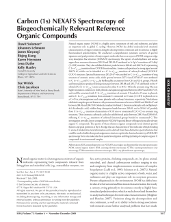 Carbon (1s) NEXAFS Spectroscopy of