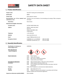 SAFETY DATA SHEET