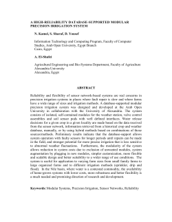 Abstract Reliability and flexibility of sensor network