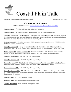 Coastal Plain Talk, Jan-Feb 2014
