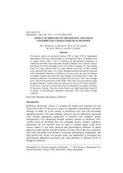 effect of drought on physiology and yield contributing characters of