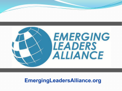 Sample Power Point - Emerging Leaders Alliance