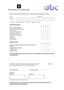 Mid-term Evaluation Research Project for student