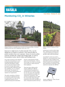 Measuring CO2 in a Winery
